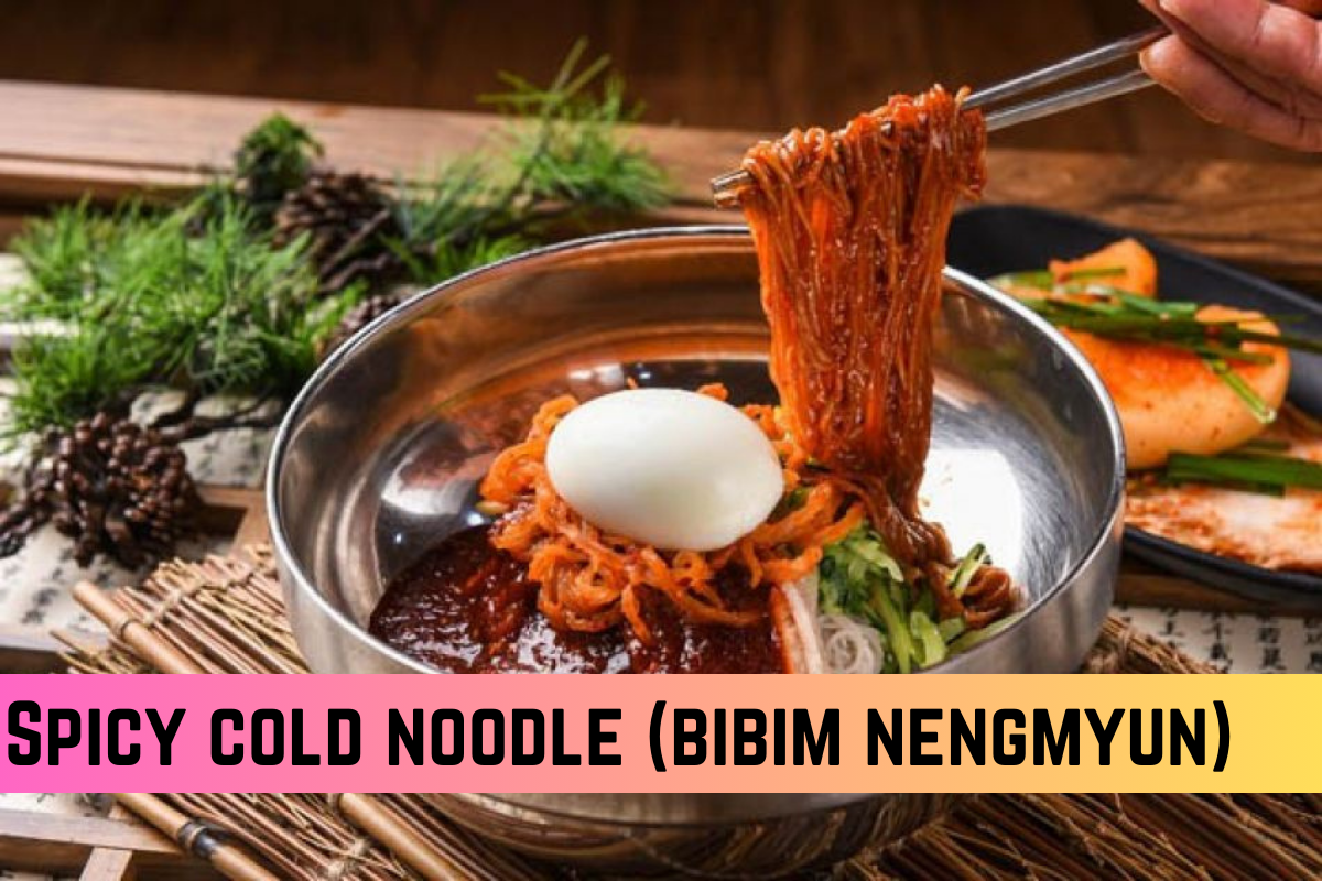 Spicy cold noodle (bibim nengmyun)